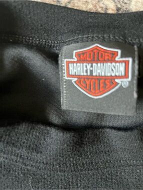 Harley-Davidson Black Tee with Small Red Accent